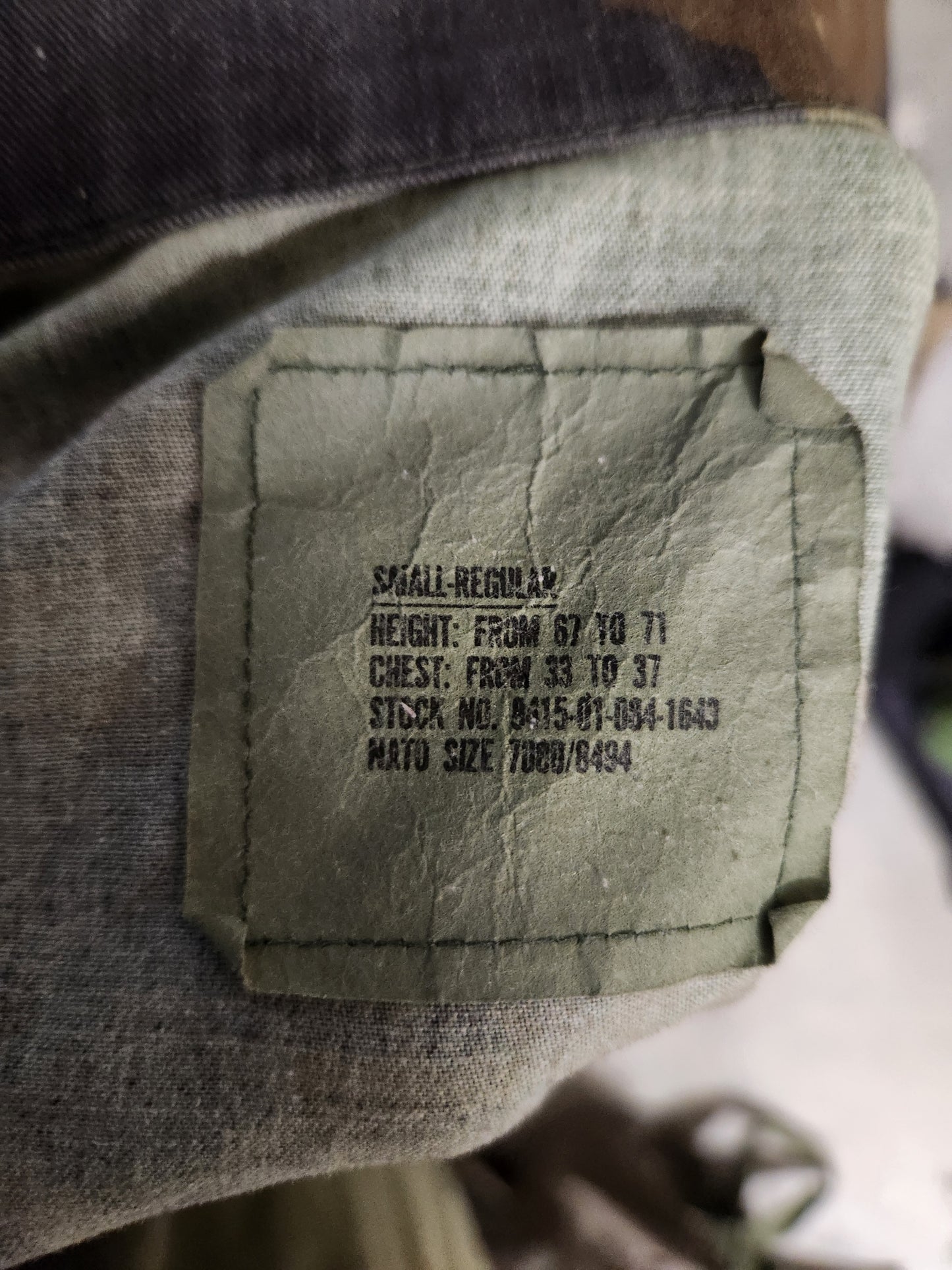 Woodland BDU Jacket Small Regular