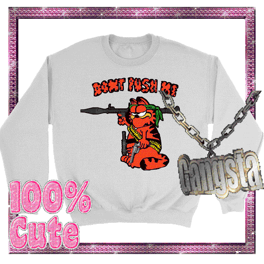DONT PUSH ME (crew neck and long sleeve )
